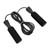 Steel Wire Jumping Rope Ajustable Skipping Rope with Double Bearings for Men Women and Children Black