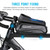 Waterproof Bicycle Phone Mount Bags Front Frame Top Tube Bag with Touchscreen Phone Holder Case Cycle Bike Tool Storage Bag Pack