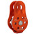 26KN Aluminium Alloy Heavy Duty Single Swivel Rope Pulley Block for 12mm Rope (orange)