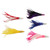 5Pcs Feather Trolling Fishing Lures Colorful Feather Jet Head Trolling Lures Saltwater