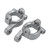 2PCS Zinc Alloy C Shaped Seat Durable Metal C Type Seat for WLtoys 144002‑2168 1/14 RC Car