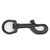316 Stainless Steel  Hook Swivel Eye Snap Bolt Kit Scuba Diving Accessory (90MM, Black)