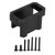 RC Servo Mount Aluminum Alloy Steering Servo Bracket Set for Sledge 1/8 4WD Remote Control Vehicle Black