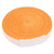 10M Polyester Fiber Sweat Absorption Anti Skid Badminton Racket Grip Tape Breathable Soft Hand Feeling Tennis Bat Sweatband Wraps(Orange )