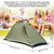 Ultralight Camping Tent 1 Person Aluminum Pole Outdoor Hiking Tent Waterproof Backpacking Tent