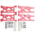 RC Front and Rear Lower Suspension Arm Replacement RC Accessories for LOSI Lasernut U4 1/10 Remote Control CarRed