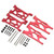 RC Front and Rear Lower Suspension Arm Replacement RC Accessories for LOSI Lasernut U4 1/10 Remote Control CarRed