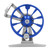 Portable Ice Fishing Wheel Aluminum Alloy Right Handed Fly Fishing Reel Labor-Saving(Blue )