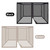 Mosquito Netting for Patio Canopy Umbrella Screen Netting for Porch Patio and Outdoor Living Spaces 4-Panel Patio Screen Walls with Zipper
