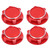 Lightweight Aluminum Alloy Hex Wheel Nuts 17mm Anti Loose Dustproof Hex Nut for 1/8 RC CarRed