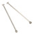 2Pcs RC Front Rear Drive Shaft Steel 150mm Full Length CVD Dogbone Accessories for ARRMA 1/7 1/8 RC Car Silver