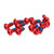 12pcs M5x11.5mm Bicycle Disc Brake Rotor Bolts Screws Alloy Disc Rotor Screws for Mountain BikeRed, 12 Pcs/set
