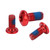 12pcs M5x11.5mm Bicycle Disc Brake Rotor Bolts Screws Alloy Disc Rotor Screws for Mountain BikeRed, 12 Pcs/set