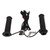 1 Pair Handlebar Heated Grip 3 Level Temperature Adjustment Electric Motorcycle Heated Handle with Aluminum Switch