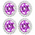 4PCS Universal Aluminum Alloy RC Car Brake Disc Metal Hex Adapter for 1/10 Remote Control CarPurple