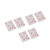 36PCS Drum Dampeners Gels Silicone Gel Pads Soft Drum Dampeners for Drums Cymbals Tone Control Red White Dots