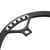 MEIJUN 53T CNC Aluminum Alloy Mountain Bike Single Crank Chain Ring Repair Parts (Black)