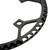 MEIJUN 53T CNC Aluminum Alloy Mountain Bike Single Crank Chain Ring Repair Parts (Black)