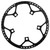 MEIJUN 53T CNC Aluminum Alloy Mountain Bike Single Crank Chain Ring Repair Parts (Black)