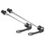 2Pcs Bicycle Wheel Hub Skewers Mountain Bike Road Bike Axle Quick Release Skewer LeverBlack