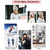 Women Knitted Beanie Hat Scarf Set Warm Thick Crochet Pompoms Hat Neckerchief for Outdoor Ski Snowboard