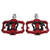 Dual Function Bicycle Pedal Flat Clipless Cleats 3 Sealed Bearings MTB Bike Pedal for SPDRed