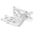 2Pcs RC Front Swing Arm Aluminium Alloy Remote Control Car Metal Upgrade Parts for WLtoys 104001 1/10 RC CarSilver