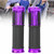 1 Pair Alloy Anti skid Motorcycle Handlebar Hand Grips Modification Accessory (Purple)