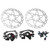 Mountain Bike Stainless Steel Disc Brake Caliper Set Universal Bicycle Accessoryblack