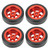 4pcs Aluminum Alloy Drift Tire RC Car Accessories Fit for Wltoys K969 K989 P929 1/28 RCRed