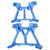 RC Aluminum Alloy Front Rear Shock Tower for Traxxas Slash 4X4 TSM 1/10 RC Car Upgrade PartsBlue