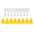 1/10 Model Car Universal Fixed Remote Control Car Shell Buckle Silicone Pads RC AccessoryYellow