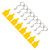 1/10 Model Car Universal Fixed Remote Control Car Shell Buckle Silicone Pads RC AccessoryYellow