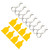 1/10 Model Car Universal Fixed Remote Control Car Shell Buckle Silicone Pads RC AccessoryYellow