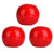 3 pcs PU Juggling Balls Clown Juggle Ball Set for Beginner&Professionals(red)