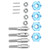 RC Wheel Hex Hub Drive Adapter 12mm Hex Drive Adapter Accessory for Unimog P06 RC Car