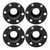 4pcs RC Car Wheel Hex Hubs Wheel Adapter Black Fit for SCX10 1/10 RC Crawler 1.9inch 2.2inch Wheel23mm