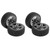 4Pcs RC Wheels and Tires Set Aluminum Wheelhub Rubber Tire for HSP 94122 94123 TT01 WF06 1/10 RC Car Crawler Black