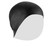 Durable Unisex Silicone Waterproof Swimming Cap Solid High Elastic Swimmer Hat Black