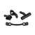 Aluminum Steering Servo Saver Complete Set for Arrma 1/8 Remote Control Car Upgrade PartsBlack