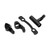 Aluminum Steering Servo Saver Complete Set for Arrma 1/8 Remote Control Car Upgrade PartsBlack