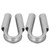 304 Stainless Steel Tube Thimble For Winch Rope Boating Accessories(8mm 2pcs)