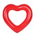 Lovely Heart shaped Inflatable Swim Swimming Pool Float Ring Toy for Kids Adults(Red)