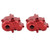 RC Medium Gear Box Housing Cover Aluminum Alloy RC Wave Box Cover Shell 8691 for Traxxas E Revo VXL 2.0 1/10 RC Car Red