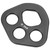 30KN 4 Holes Rigging Plate Rope Bearing Anchors Points Connector Climbing Gear Toolsblack