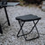 Portable Folding Camping Stool Zip Packed Stool Lightweight Collapsible Stool for Outdoor Camping