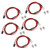 5pcs RC Car LED Light Universal High Brightness Red Light 5mm Lamp Beads 2 LED RC Light Kit for Traxxas for Hsp for Redcat