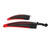 1Set Bicycle Front Rear Mudguard Thickened Widened Mud Guard for Road Mountain BikeRed