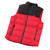 Electric Heated Vest Black Red 15 Heating Zones USB Polyester Fiber Overheat Protection Heated Clothes for Outdoor 2XL