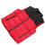 Electric Heated Vest Black Red 15 Heating Zones USB Polyester Fiber Overheat Protection Heated Clothes for Outdoor 2XL